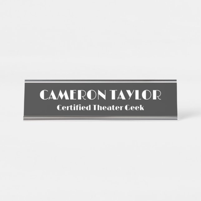 Placa De Mesa Presente Personalizado de Comédia Retro para Amant (Frente)