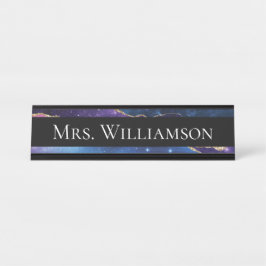 Placa De Mesa Professor Educador Elegante