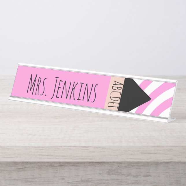 Placa De Mesa Professores do Rainbow Pencil Kindergarten (Frente)