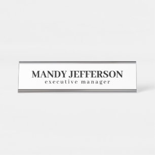 Placa De Mesa Profissional elegante moderno minimalista adicione