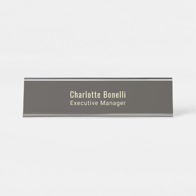 Placa De Mesa Profissional Minimalista Moderno Simples (Frente)