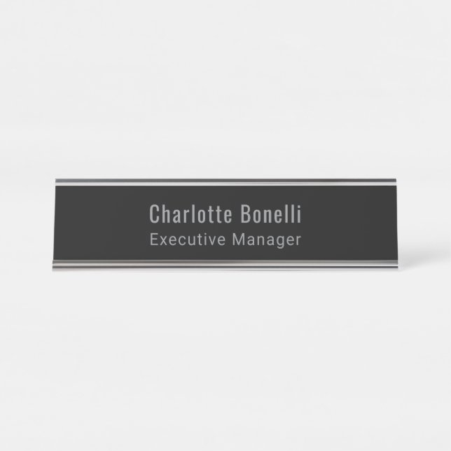 Placa De Mesa Profissional Minimalista Moderno Simples (Frente)