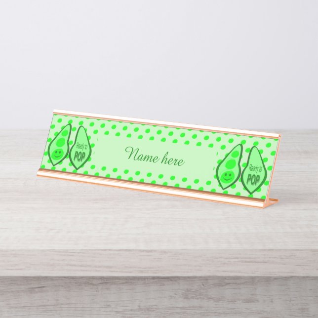 Placa De Mesa Pronto para Pop, Grávida, Pera Verde (Frente)