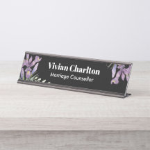 Púrpura de Aquarela Suspira Pintura Floral Botânic