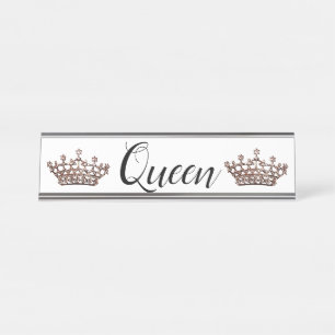 Placa De Mesa "Rainha"