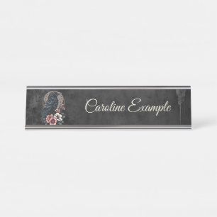 Placa De Mesa Raven preto majestoso