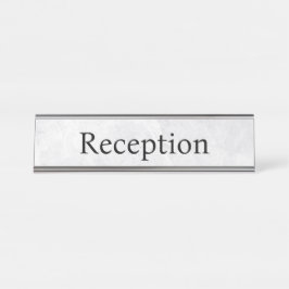 Placa De Mesa Recepção profissional de escritório