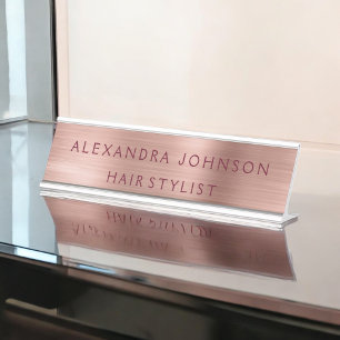 Placa De Mesa Rosa Gold Foil Borgonha Rosa Esbranquiçada Mode
