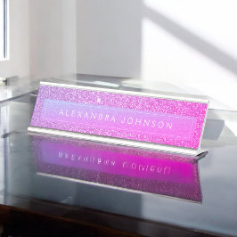 Placa De Mesa Rosa Púrpura Brilhante Girassol Moderno