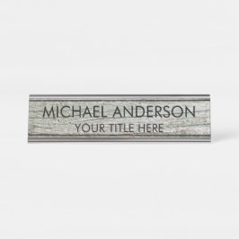 Placa De Mesa Rustic Wood Custom 