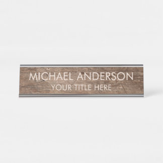 Placa De Mesa Rustic Wood Custom 