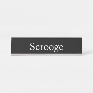 Placa De Mesa Scrooge,