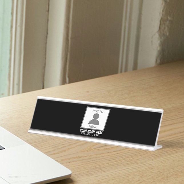 Placa De Mesa Seu nome e idade da foto aqui (Criador carregado)