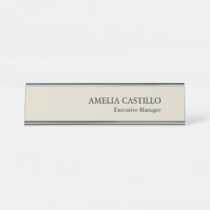 Placa De Mesa Simples e Minimalista Moderno