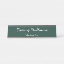 Placa De Mesa Simples Emerald Green Professional