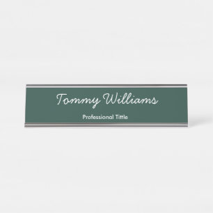 Placa De Mesa Simples Emerald Green Professional