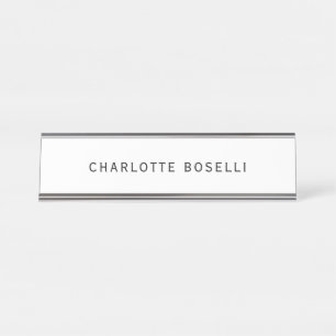 Placa De Mesa Simples profissional clássico elegante minimalista