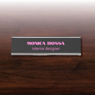 Placa De Mesa Simples profissional Neon Pink Preto