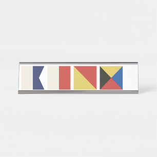 Placa De Mesa Sinalizadores náuticos
