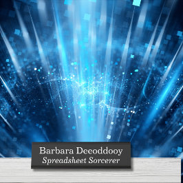 Placa De Mesa Spreadsheet Sorcerer Black