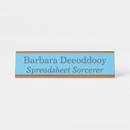 Placa De Mesa Spreadsheet Sorcerer Blue