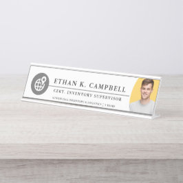 Placa De Mesa Supply Chain Manager| Symbol + Logo+ Photo