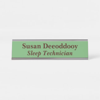 Placa De Mesa Técnico de Sono Verde