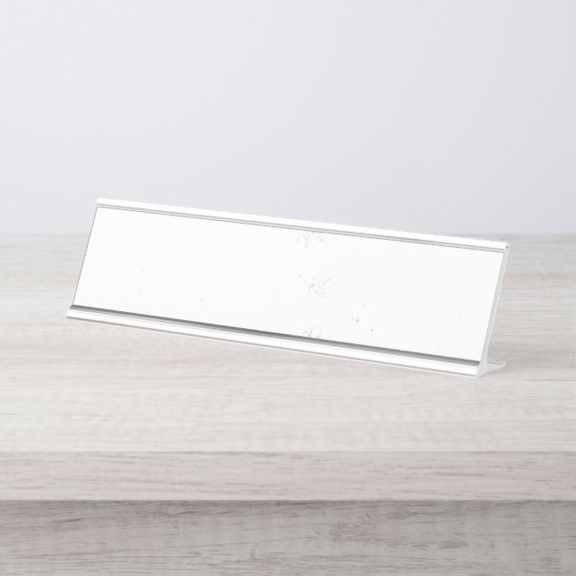 Placa De Mesa Textura Grunge Monocromática Minimalista (Frente)