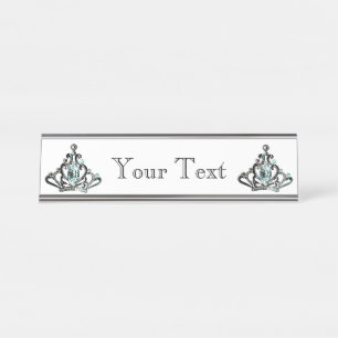 Placa De Mesa Tiara/coroa personalizadas