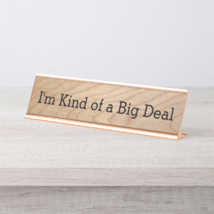 Placa De Mesa Tipo de I'm de um chefe engraçado da novidade do