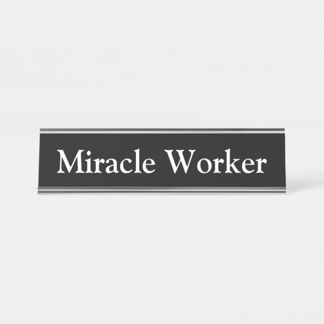 Placa De Mesa Trabalhador de milagre, (Frente)
