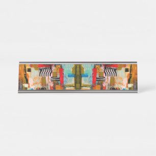 Placa De Mesa Travesseiro decorativo de pintura abstrata colorid