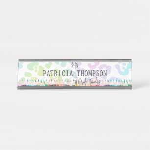 Placa De Mesa Treinador do Rainbow Leopard Crayon