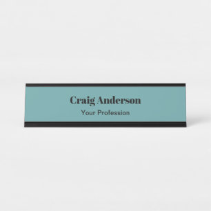 Placa De Mesa Trend Professional Plain Modern Elegant Cadet Blue