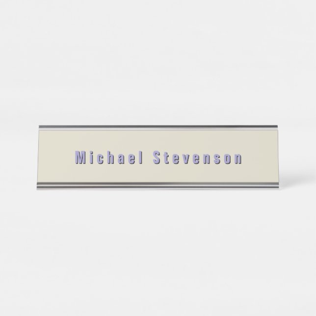 Placa De Mesa Trendy Modern Professional (Frente)