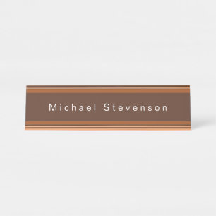 Placa De Mesa Trendy Modern Professional Brown