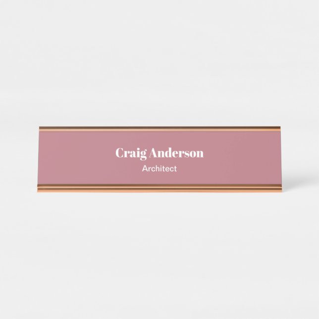 Placa De Mesa Trendy Professional Plain Modern Elegante (Frente)