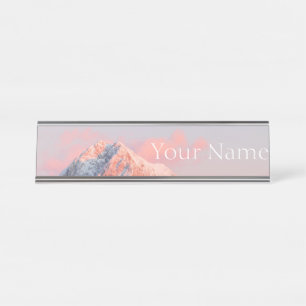 Placa De Mesa Última luz solar na montanha Storžič, Eslovênia