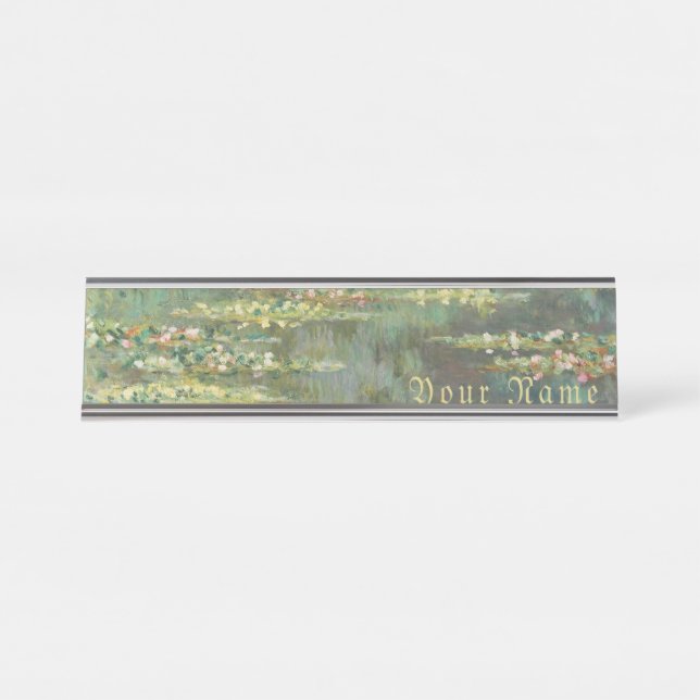 Placa De Mesa Water Lily Pond Claude Monet (Frente)