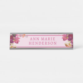 Placa De Mesa Watercolor Floral Wilflower