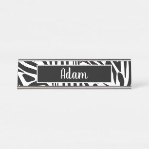 Placa De Mesa Zebra Pattern