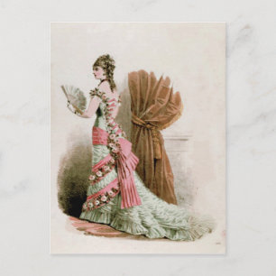 Placa de Moda ~ Cartão Postal Vestir Vintage Franc
