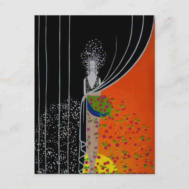 Placa de Moda de Cortina ~ Cartão Postal / Convite (Frente)