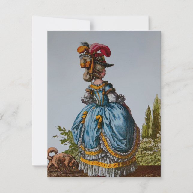 Placa de Moda do século XVIII ~ Convites (Frente)