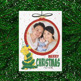 Placa de modelo de foto plana engraçada da árvore 