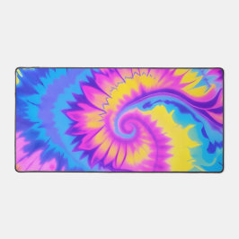 Placa de Mouse Wide Tie-Dye Vibrante