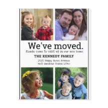 Placa de Movimentação de Colagem de Foto Preta e B