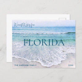 PLACA DE NATAL FLORIDA | CARTÃO POSTAL DE BEACH TE