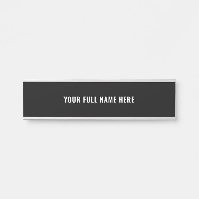 Placa de Nome Completo Personalizada para Porta Su (Frente)