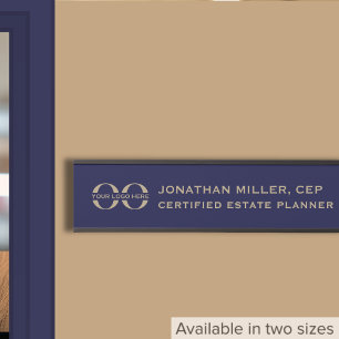 Placa de nome da porta do escritório corporativo